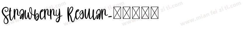 Strawberry Regular字体转换